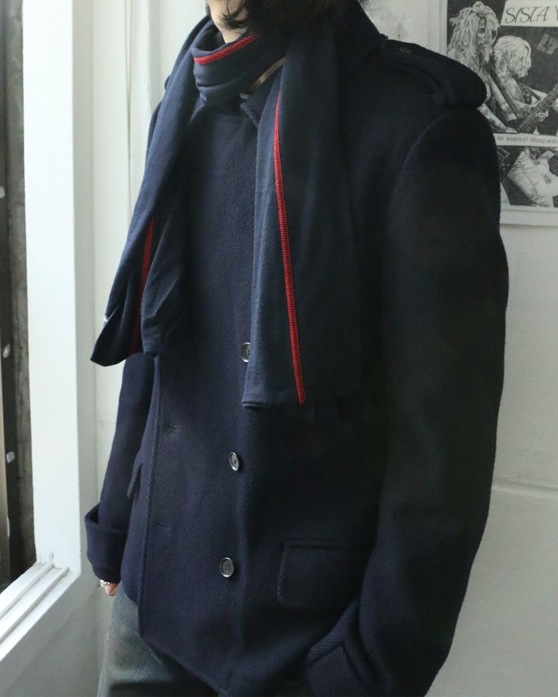 꼼데가르송 옴므 울 니트 머플러  상품이미지2