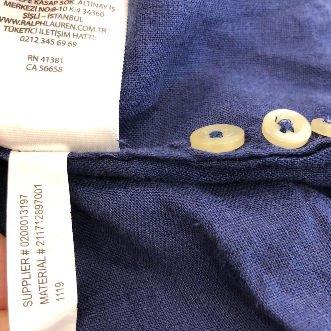 폴로 랄프로렌 화이트포니 린넨셔츠 L 클래식핏 상품이미지7