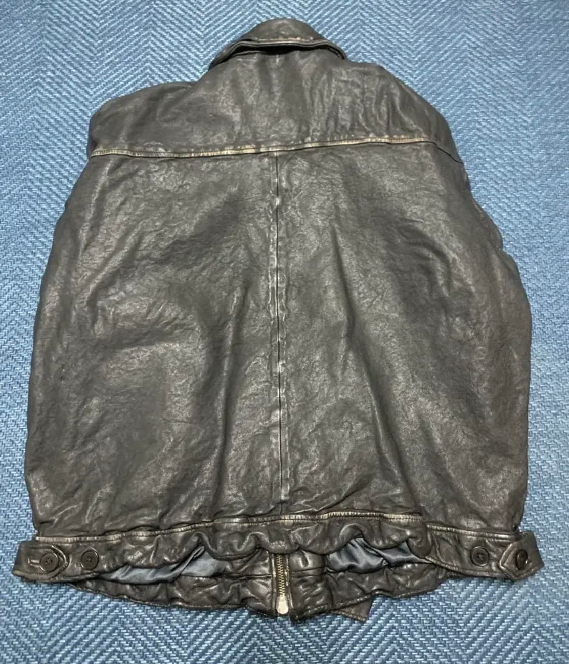 Beams 빔즈 워싱레더 자켓 L(105) 상품이미지5