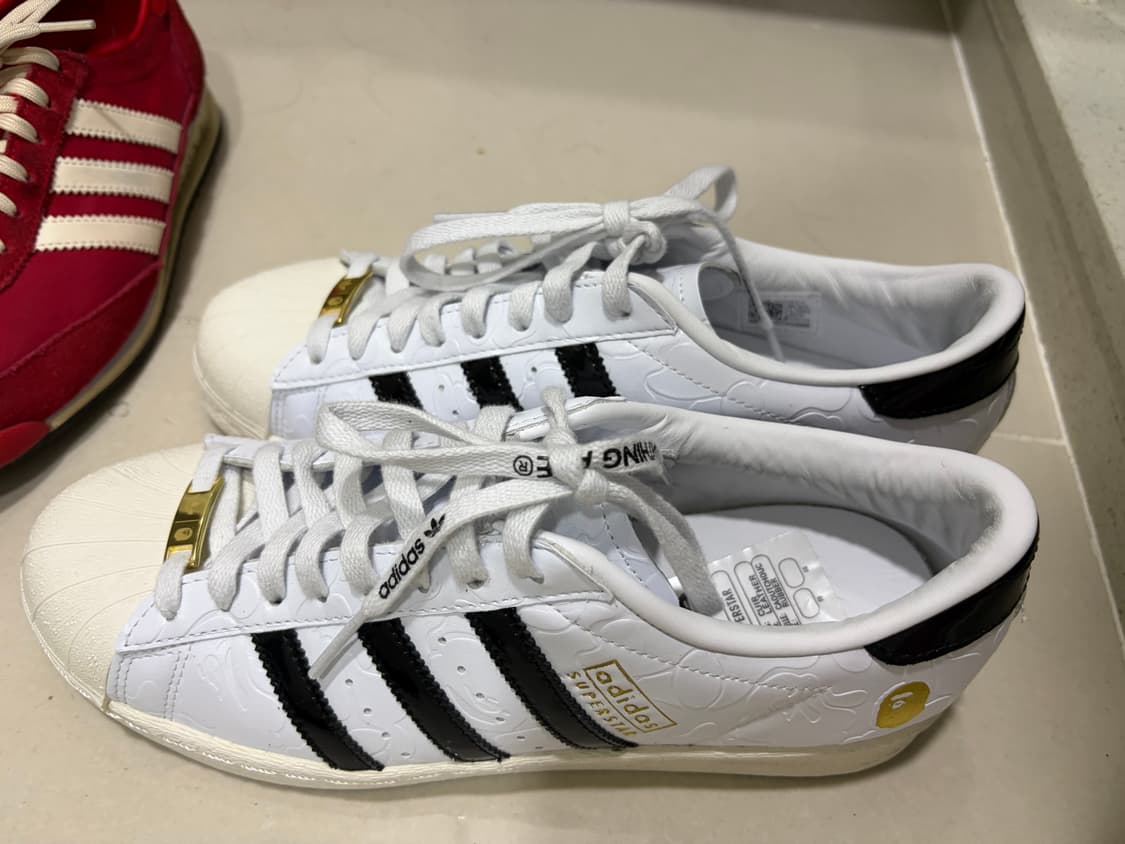 아디다스X베이프 슈퍼스타  빈티지 클라우드 화이트 상품이미지4