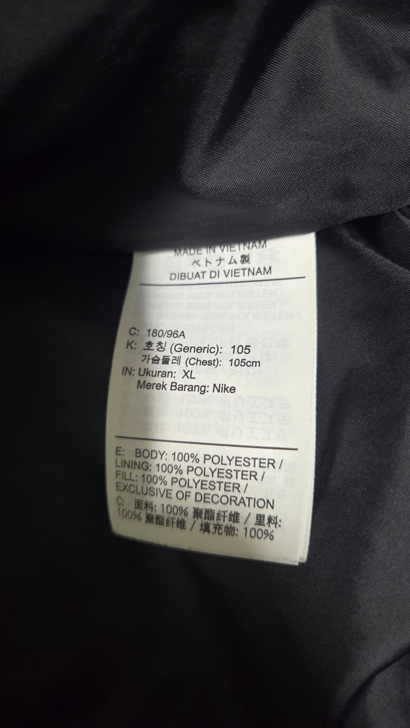 나이키 NRG 솔로 스우시 사틴 봄버 자켓 블랙  상품이미지2