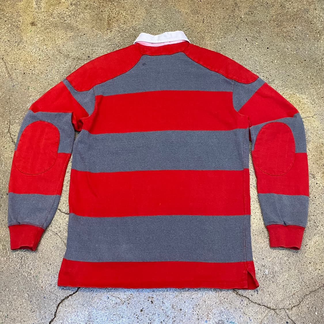 90s Made in USA 빈티지 폴로랄프로렌 스트라이프 럭비티 상품이미지8