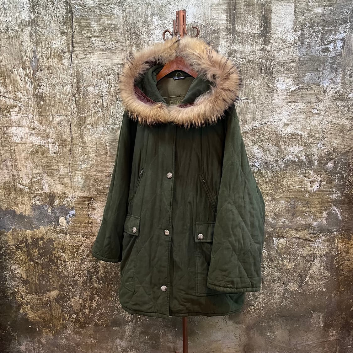 막스마라 위캔드라인 퍼 후드 퀄팅 코트 상품이미지1