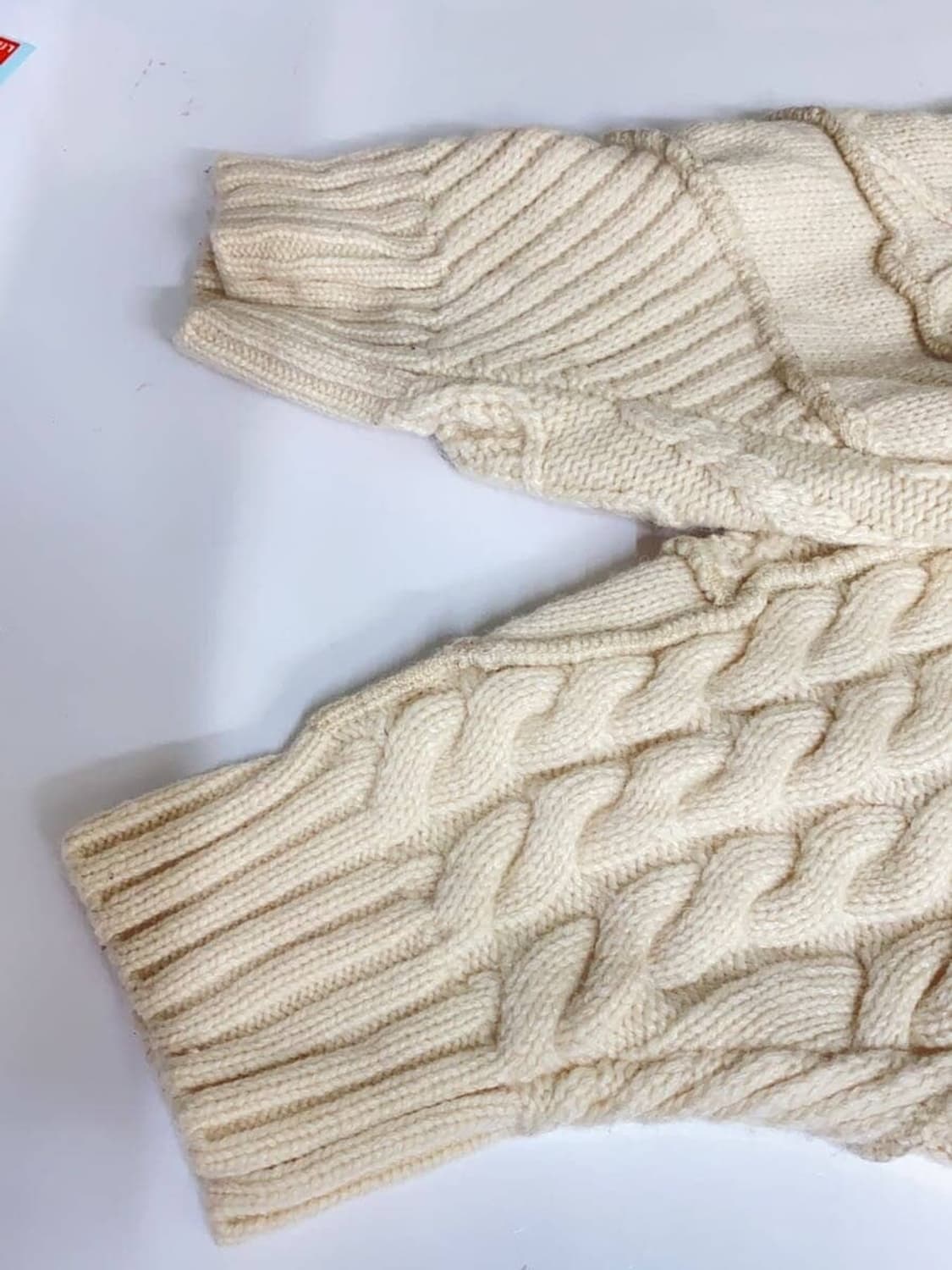 자라 x 아더에러 패치워크 오버사이즈 니트 스웨터 크림 상품이미지3