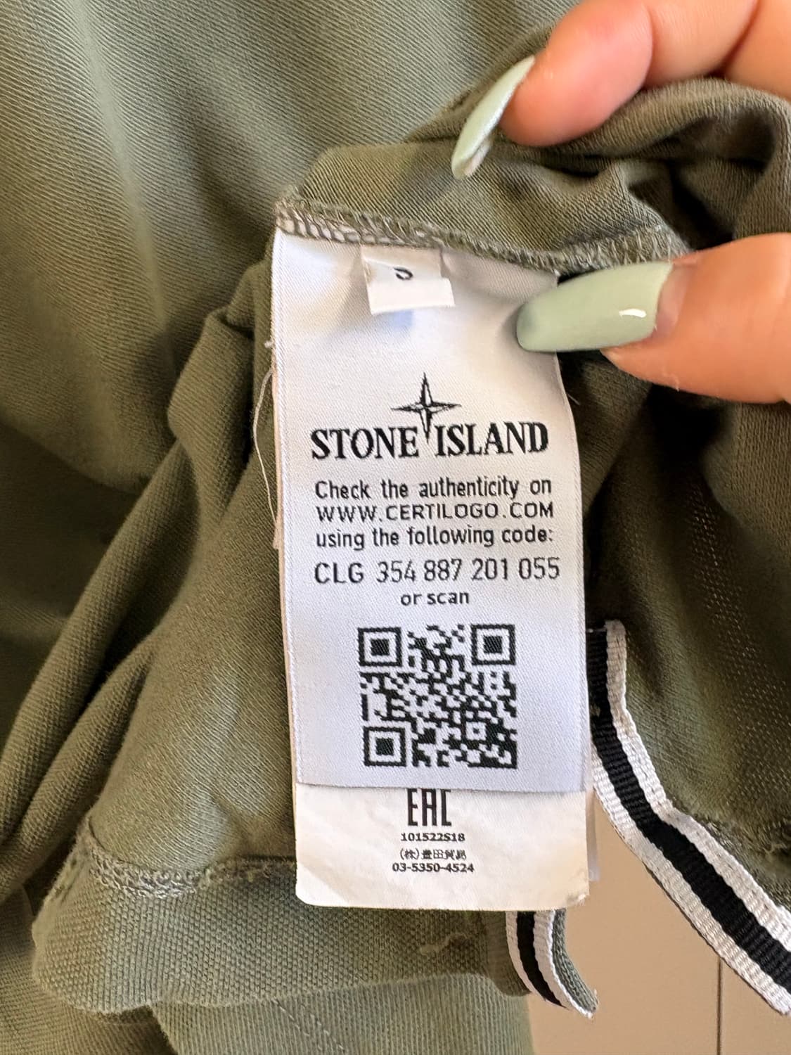 STONE ISLAND Logo patch collar T 상품이미지3