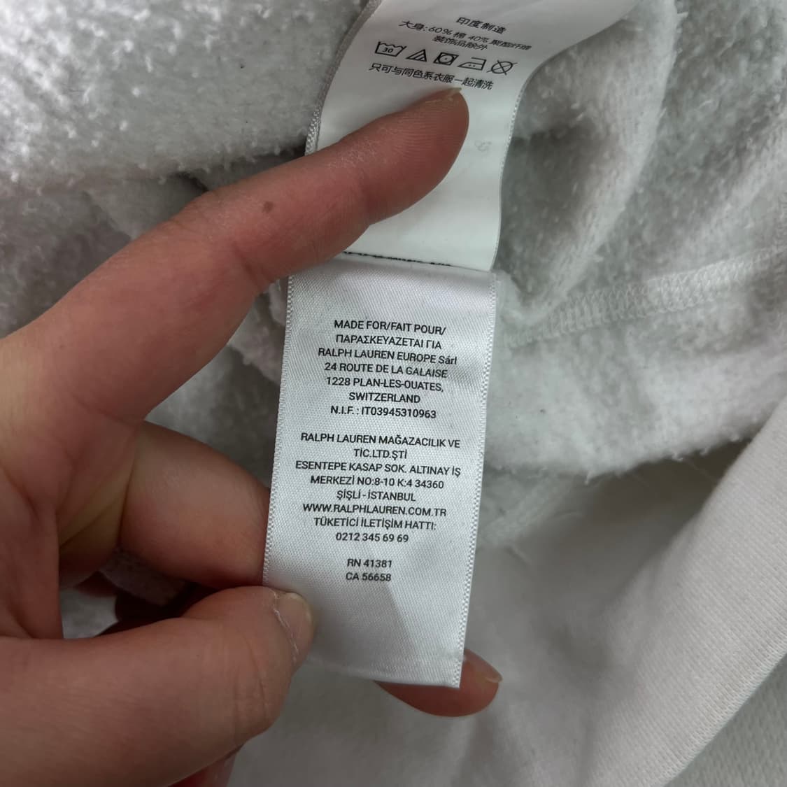 105 폴로랄프로렌 스몰포니 화이트 맨투맨  상품이미지8