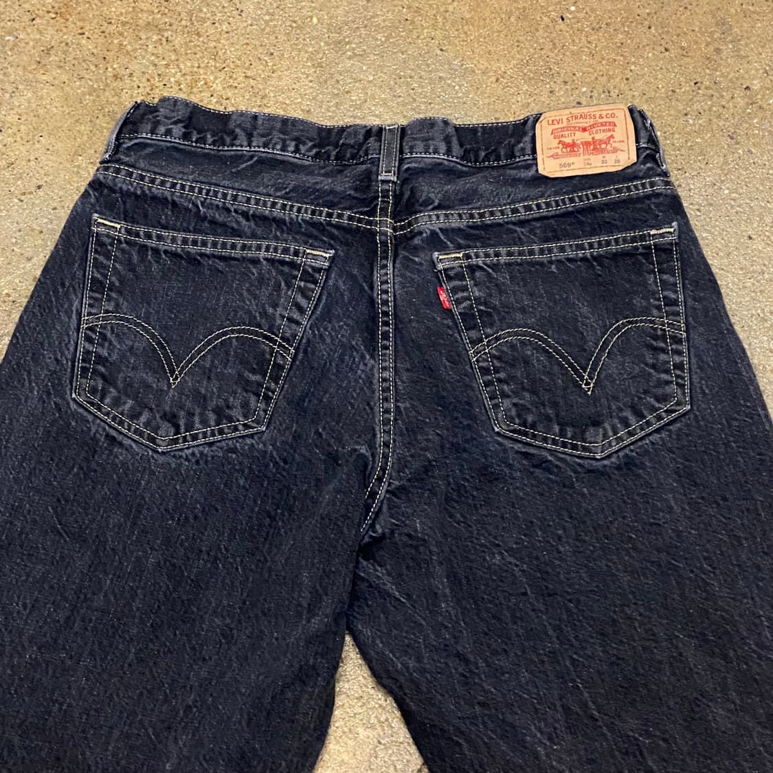 미국 빈티지 리바이스 569 블랙진 청바지 상품이미지6