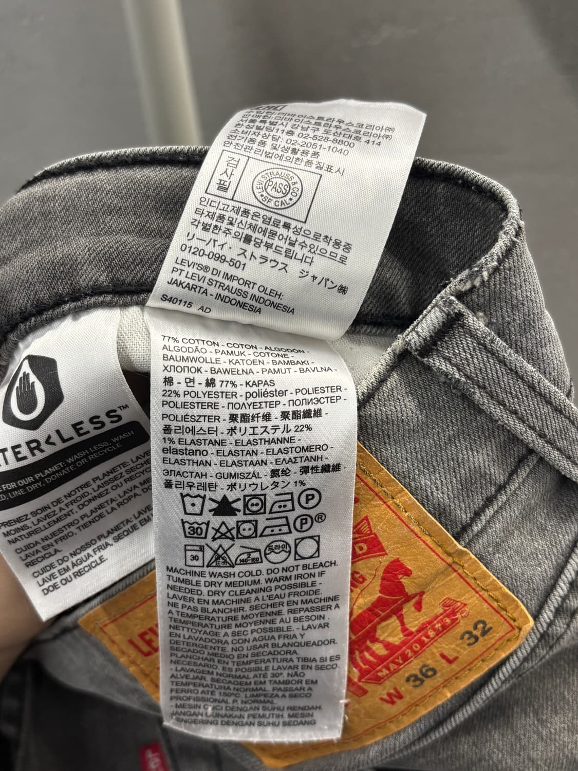 리바이스 502 청바지 W36 L32 상품이미지6