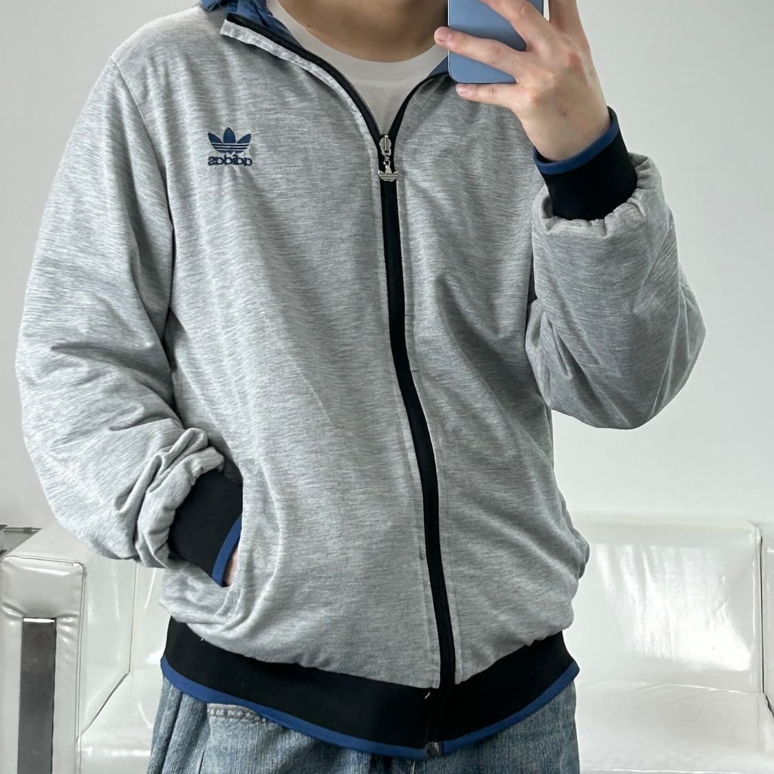 아디다스 리버시블 바람막이 후드 집업 XXL  상품이미지2