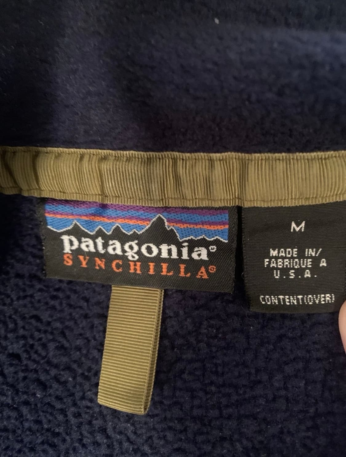 USA 90s 파타고니아 신칠라 네이비  상품이미지4
