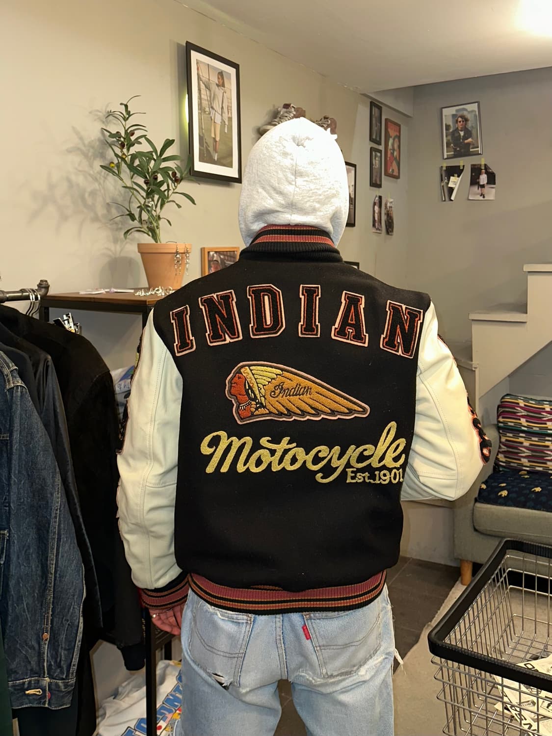 Indian Motorcycle logo patch varsity  상품이미지1