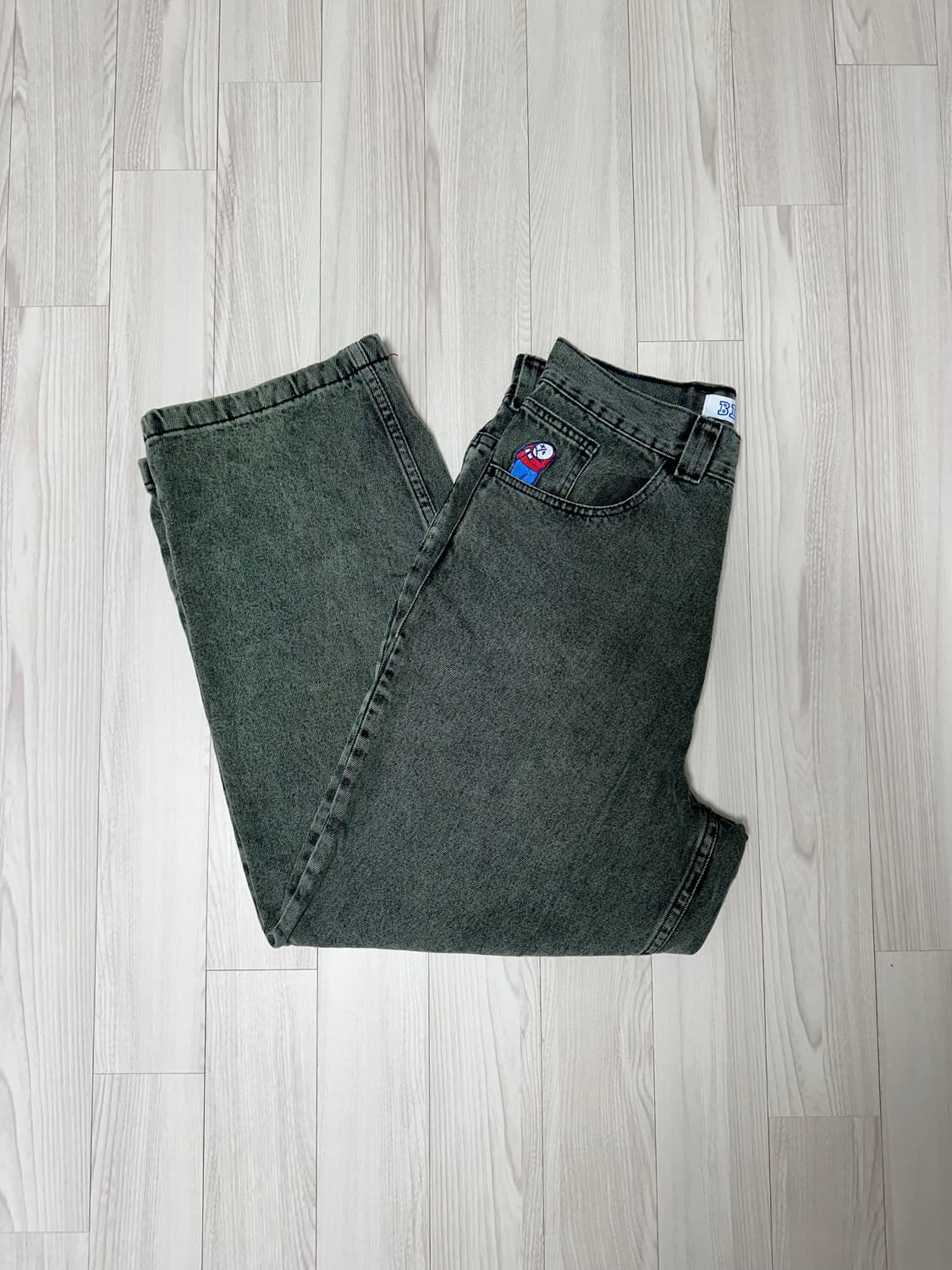 폴라스케이트 빅 보이 팬츠 민트 블랙 구버전 S 상품이미지1