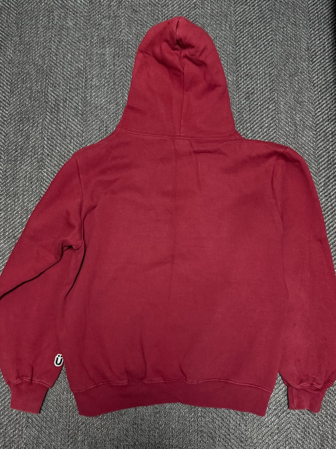 이스트쿤스트 돈 크라이 후드티 버건디 상품이미지2