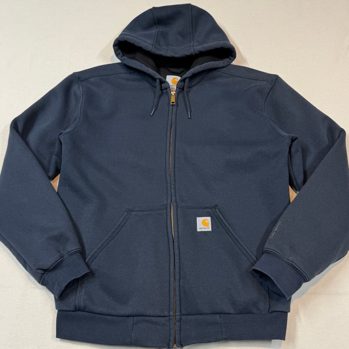 S) 칼하트 레인디펜더 워크웨어 써멀 후드집업 네이비 W20 상품이미지2