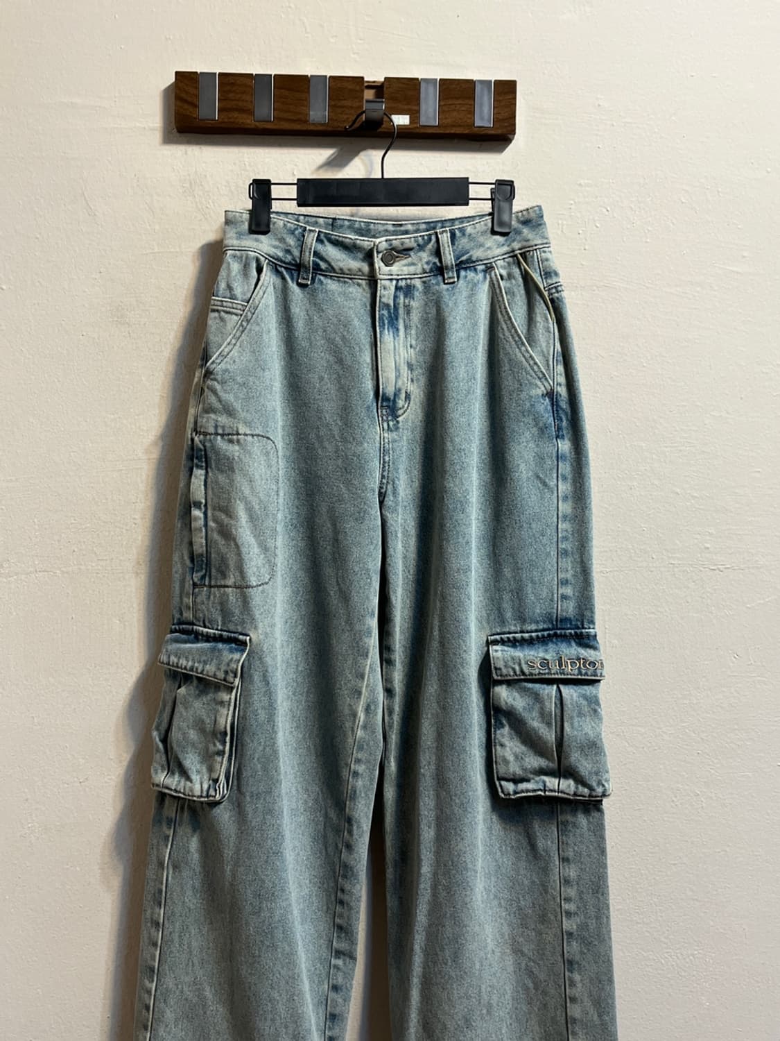 [S] 스컬프터 와이드 카고 데님 팬츠 (356) 상품이미지2