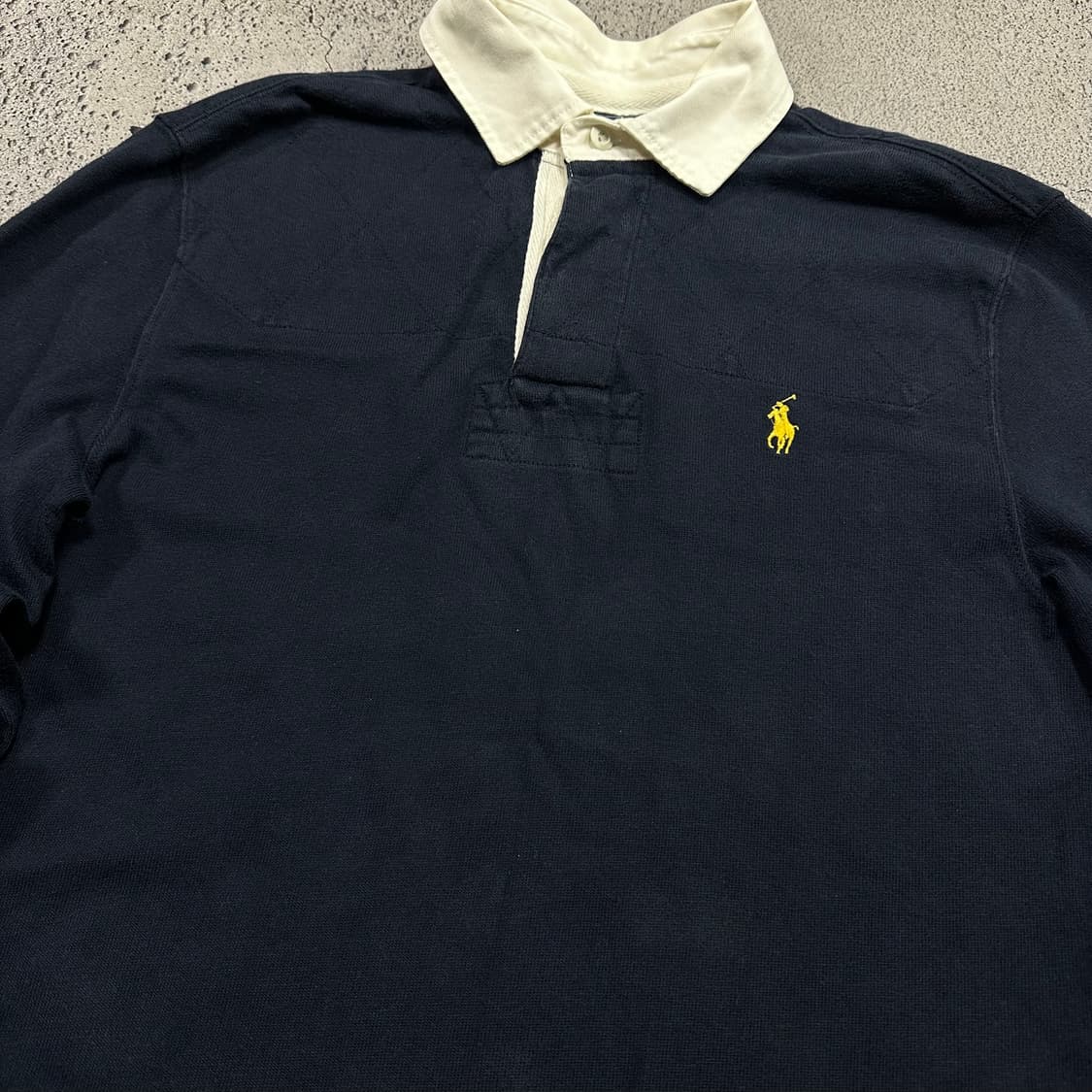 ✨ (바배) 폴로 랄프로렌 네이비 럭비 카라 롱슬리브  상품이미지5