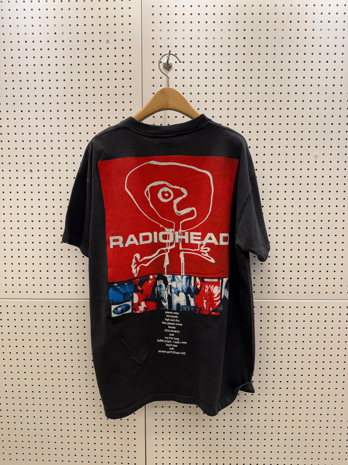 빈티지 Radiohead 앨범 아트 프린팅 반팔 티셔츠 U1379 상품이미지3