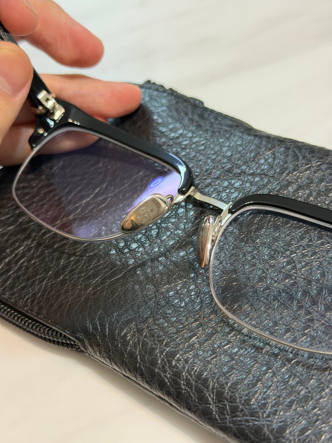 새상품급 크롬하츠 에바질리스트 안경 블랙/실버 상품이미지6