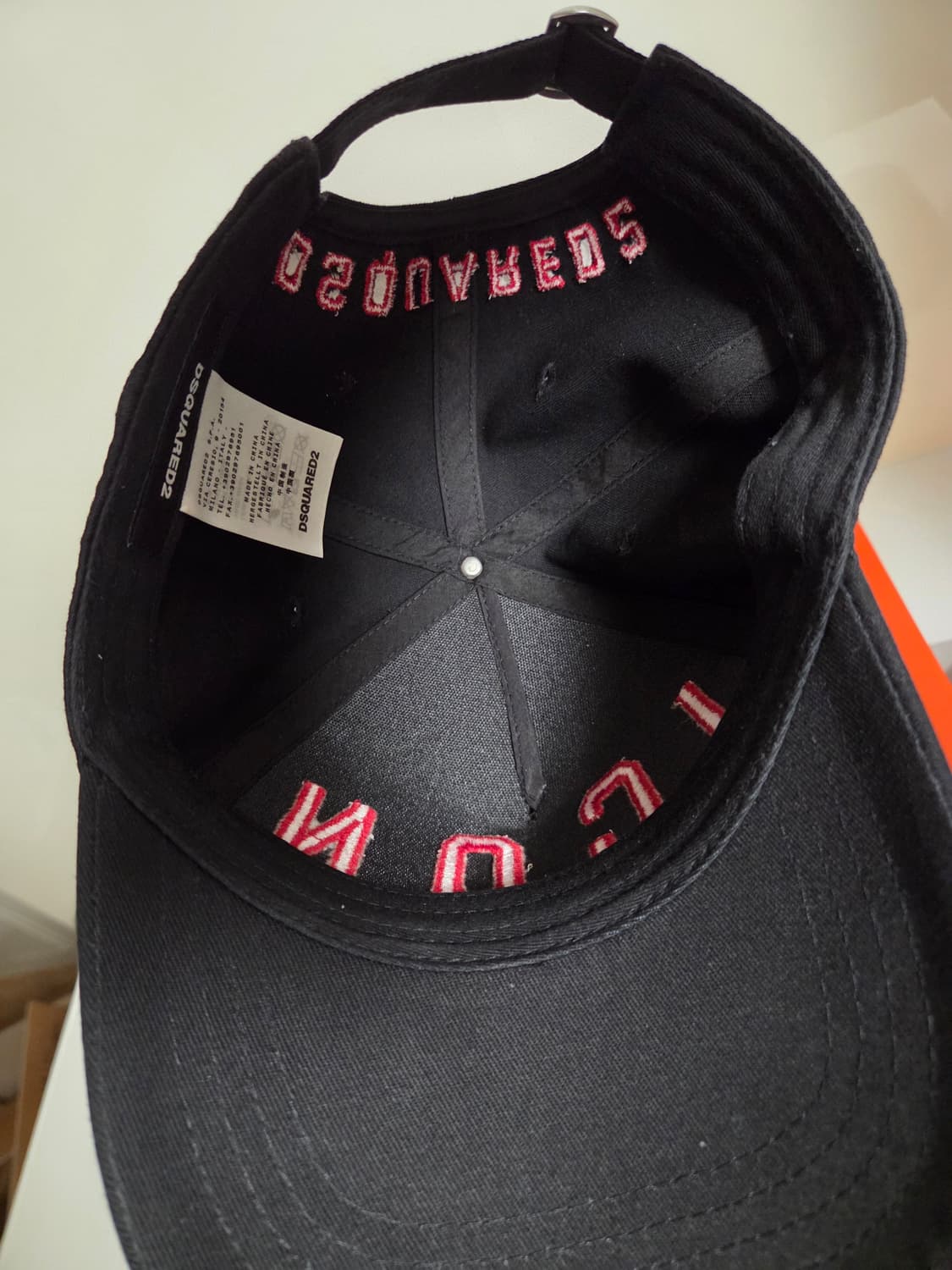 디스퀘어드 ICON 자수 로고 볼캡 블랙 상품이미지6
