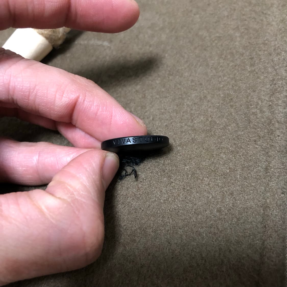 (L) 비바스튜디오 VIVA STUDIO 오버핏후드 더플코트 카키브라운 상품이미지9