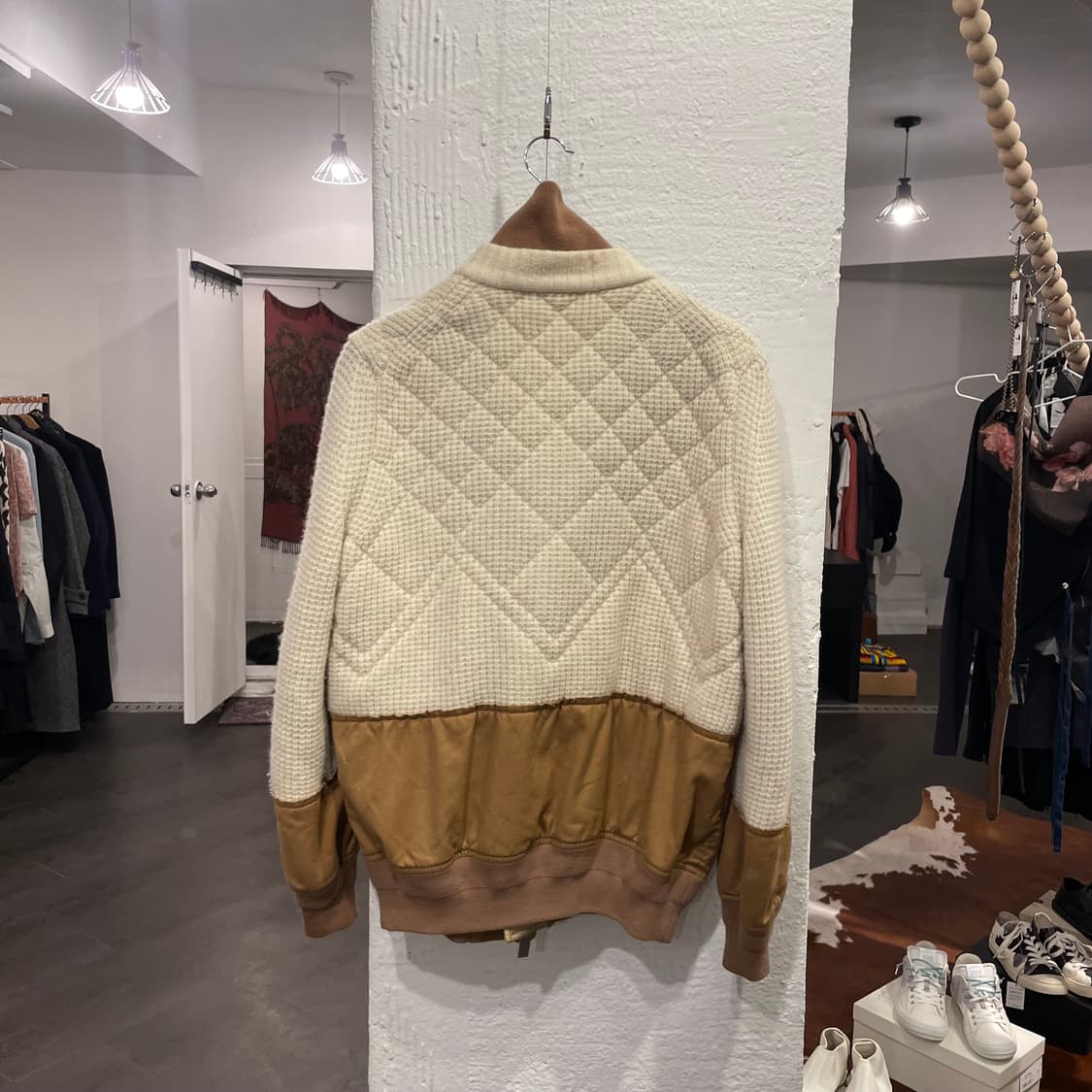 사카이 16aw 니트 도킹 봄버 자켓 상품이미지2