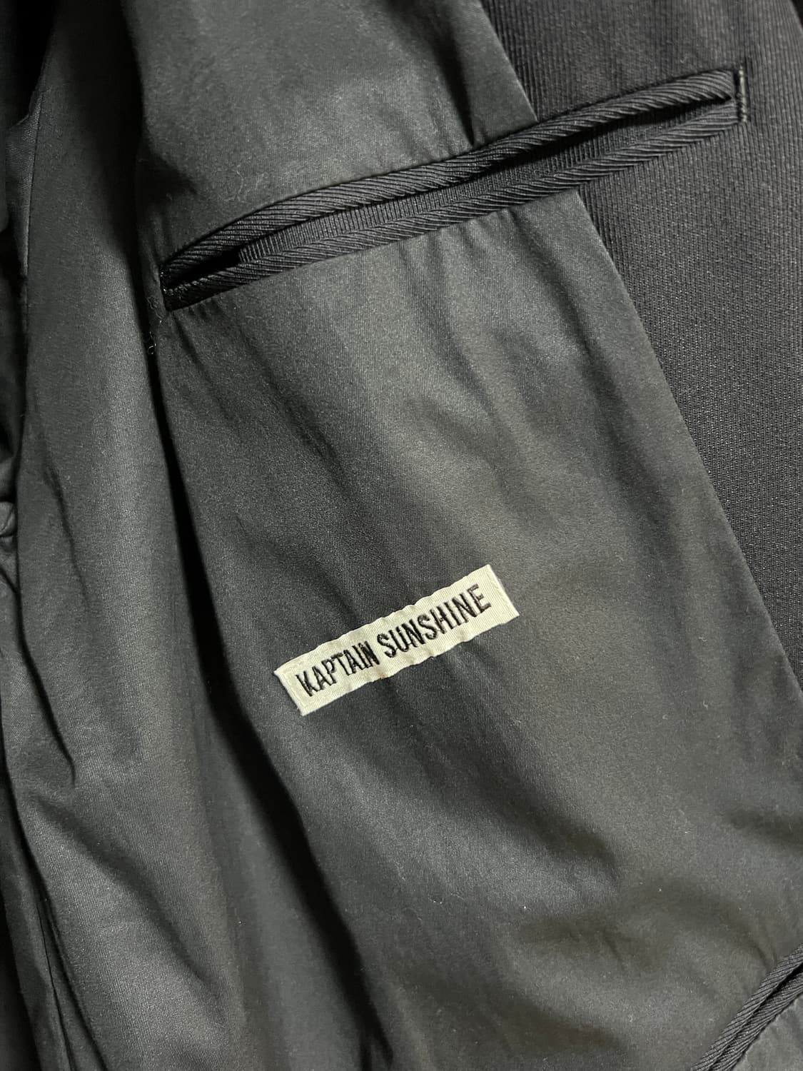 캡틴선샤인 워커코트 네이비 40 울100 상품이미지3