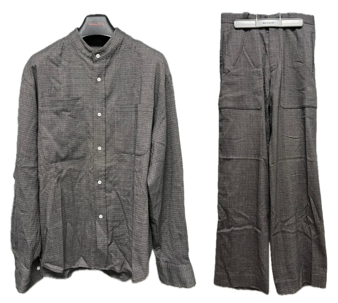 [샘플 셋업] STU 차이나 셔츠 + 팬츠 STU OFFICE 상품이미지1