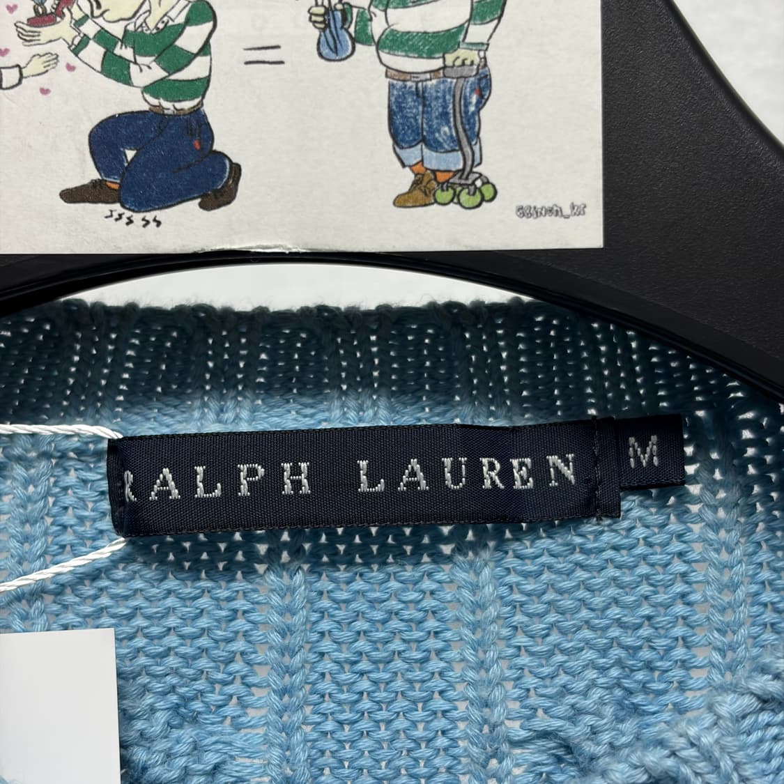 폴로 케이블 니트 가디건 일본판  상품이미지4