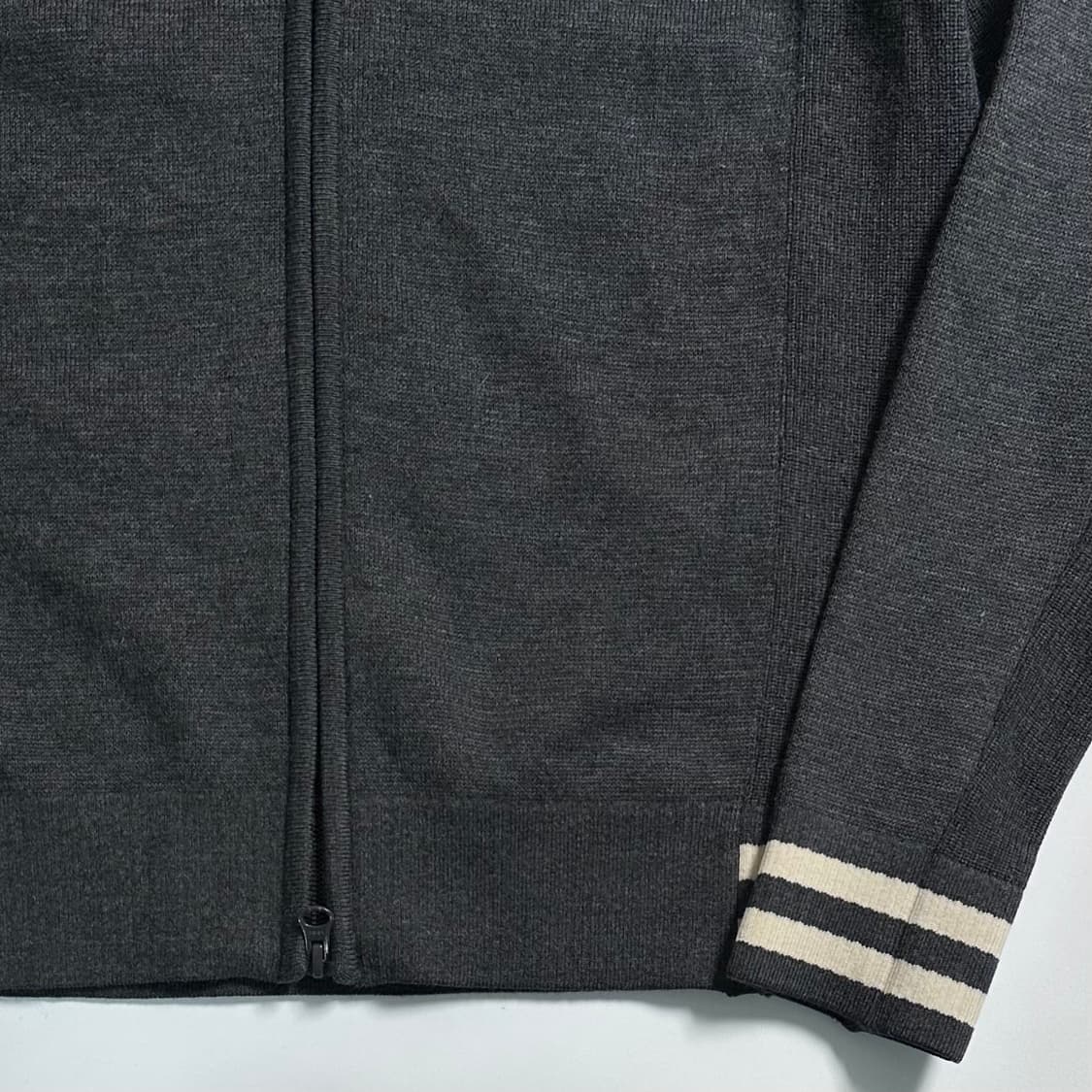 라코스테 그레이 울 니트 집업 상품이미지4