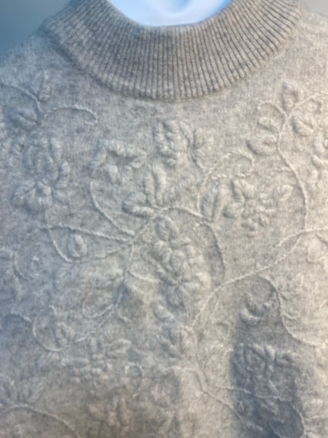 바뢰즈 도쿄 꽃무늬 자수 니트 스웨터 L 상품이미지4