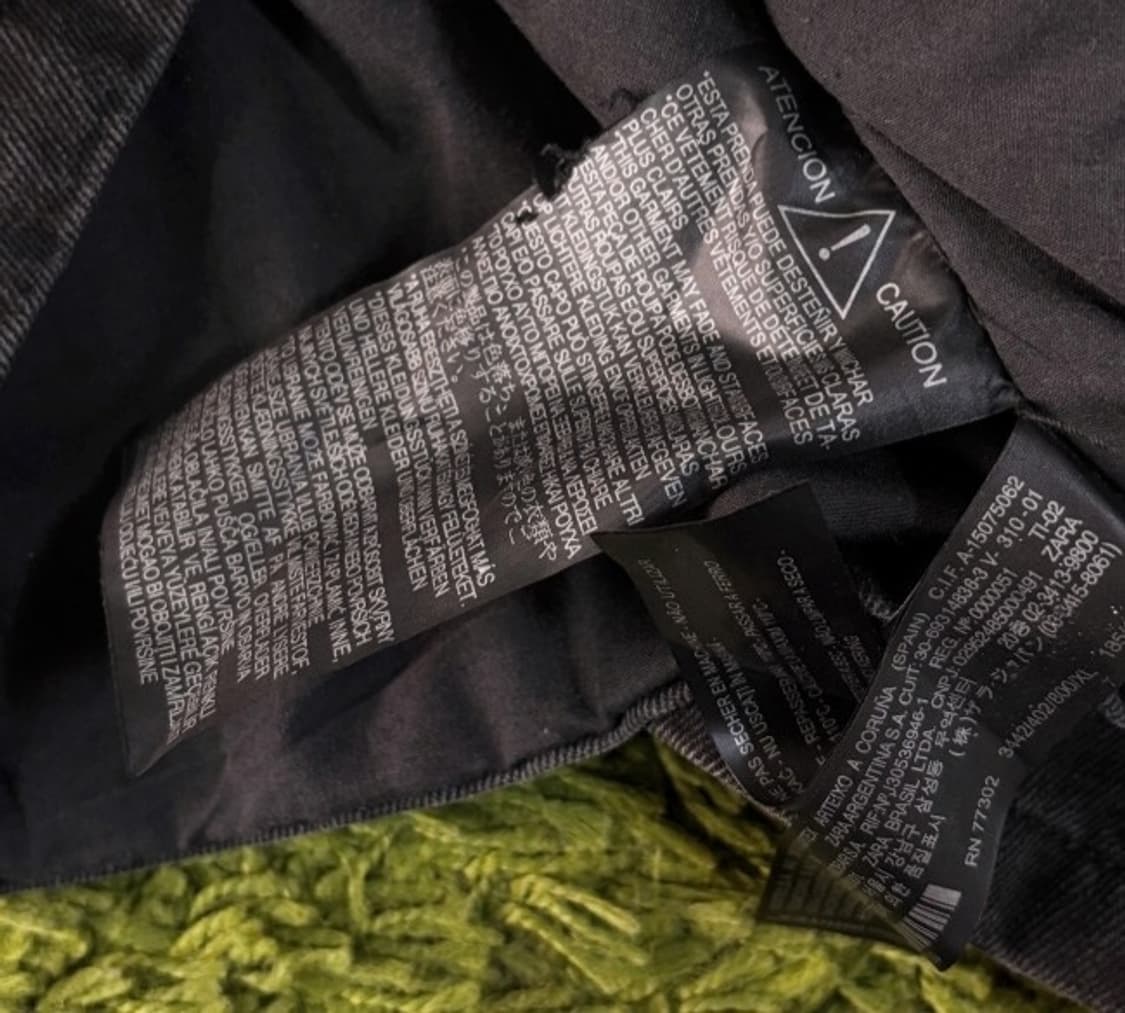 자라 데님 바이커 자켓 95~100 상품이미지4