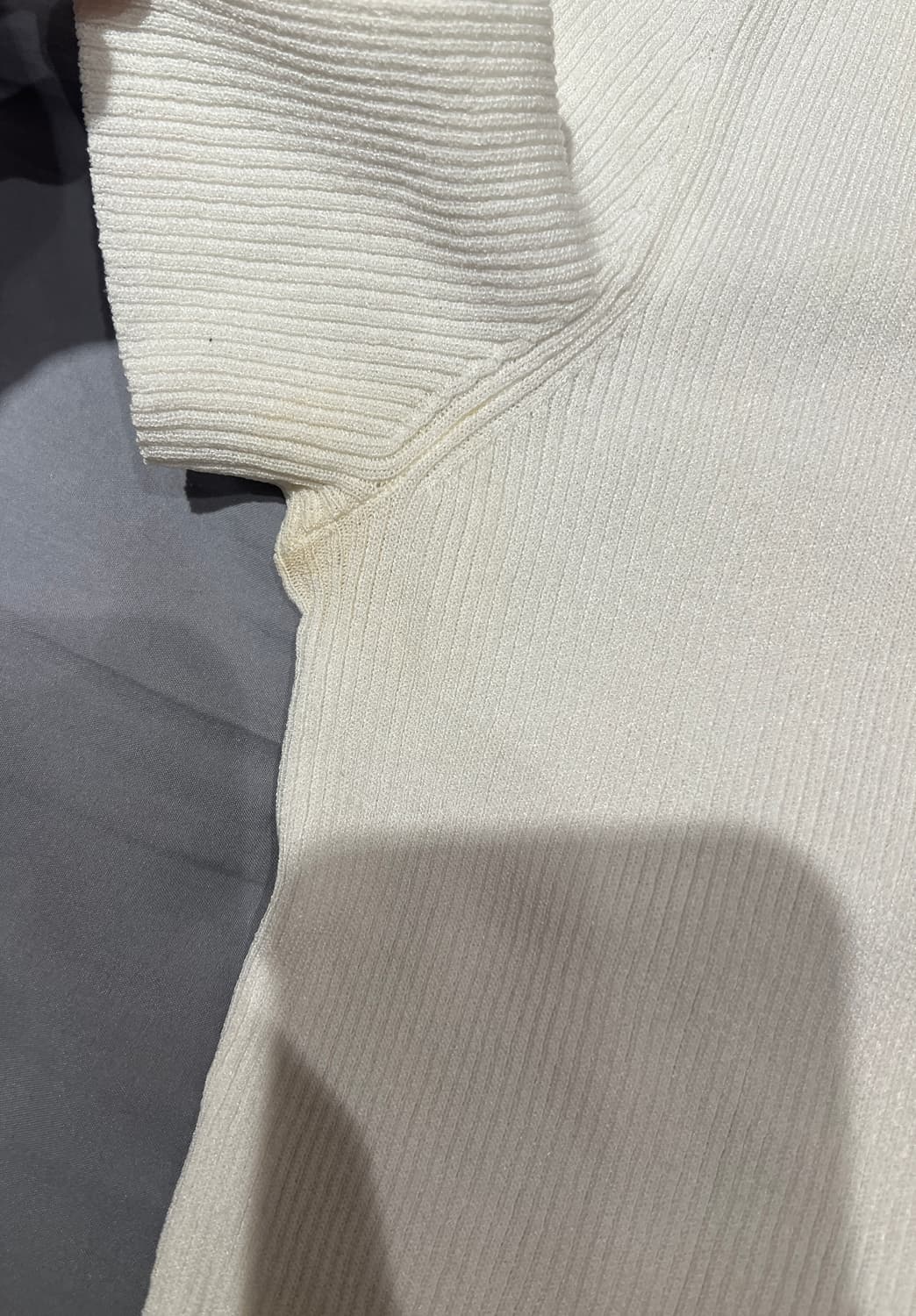 오프화이트 OFF로고 화이트 반팔 니트 버질아블로 44 상품이미지5