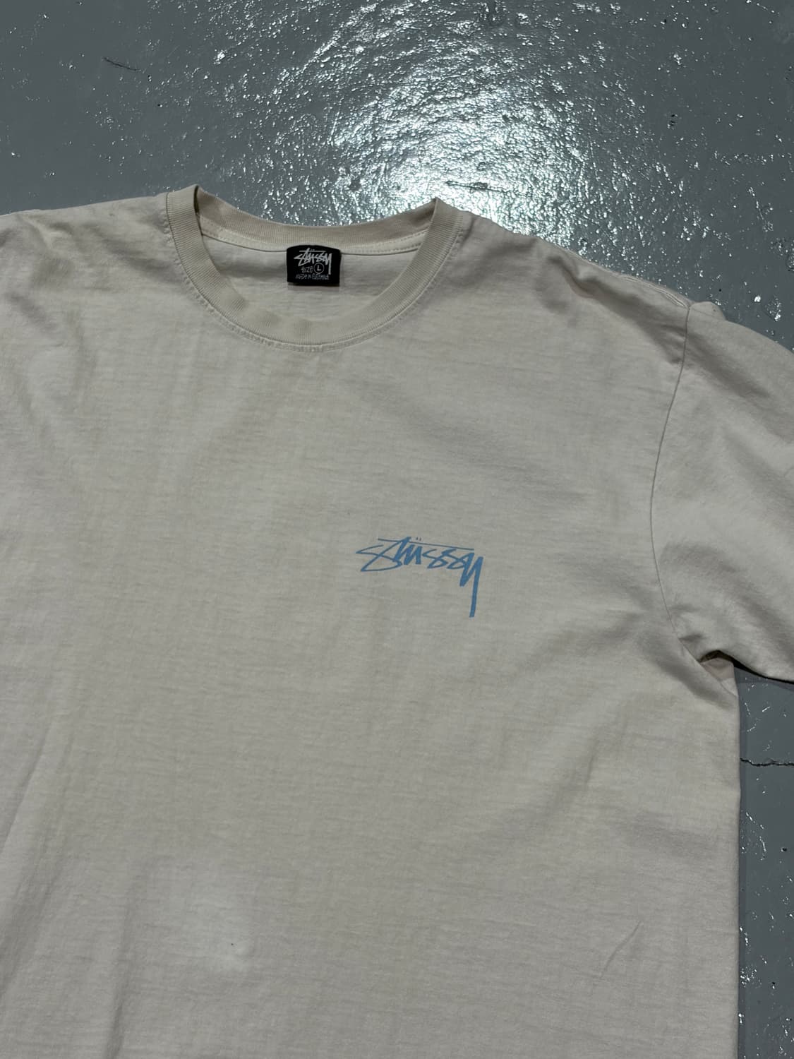 스투시(Stussy) 스태츄 피그먼트 다이드 반팔 티셔츠 상품이미지4