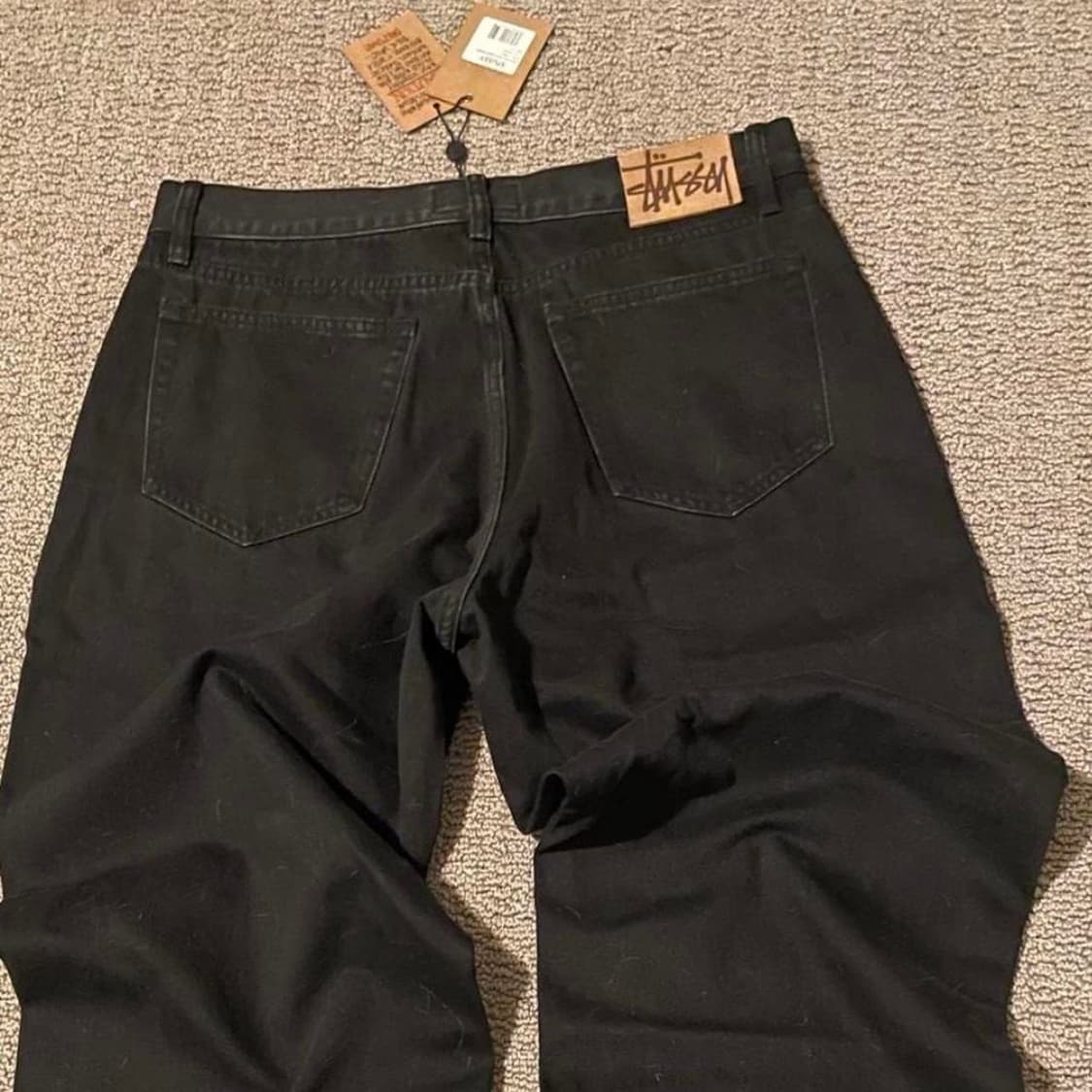 스투시 오버다이드 클래식 진 블랙 상품이미지1