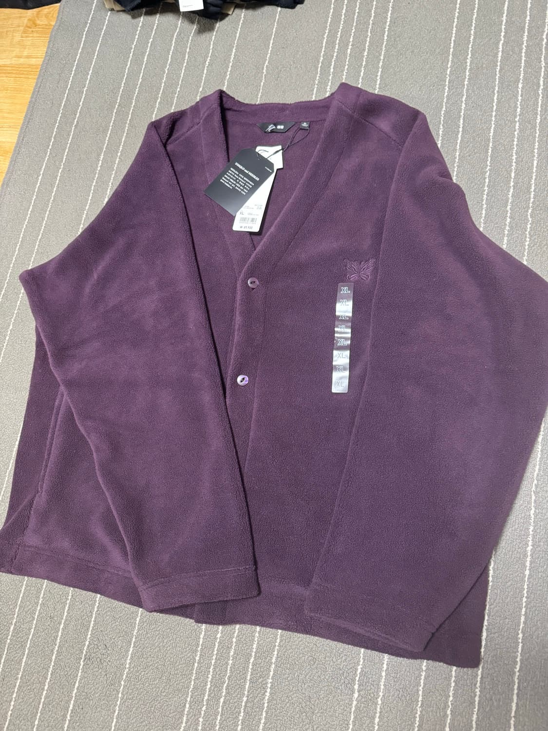 유니들스 퍼플 가디건 상품이미지2