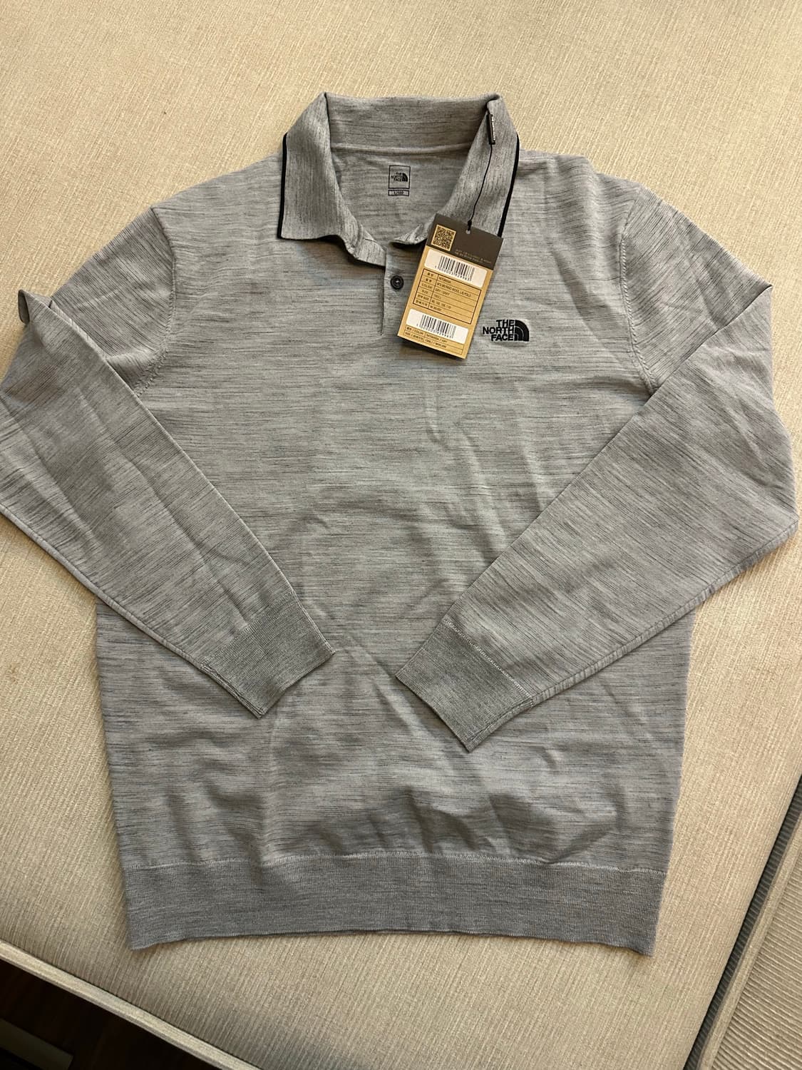 새상품) 노스페이스 메리노울 긴팔 폴로티 상품이미지3