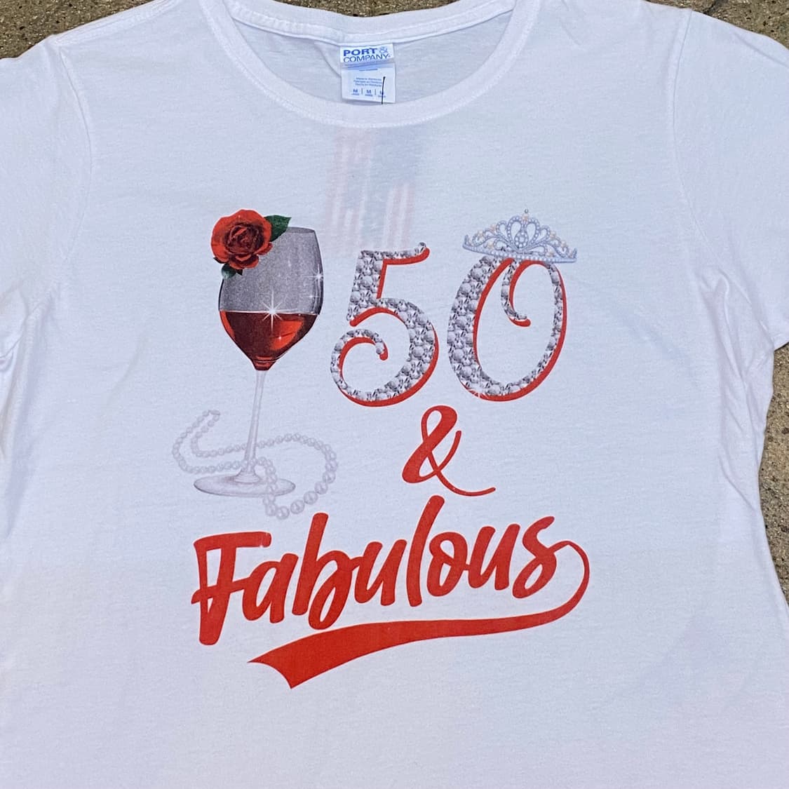 미국 빈티지 여성 패뷸러스 포인트 반팔티 흰티셔츠 상품이미지3