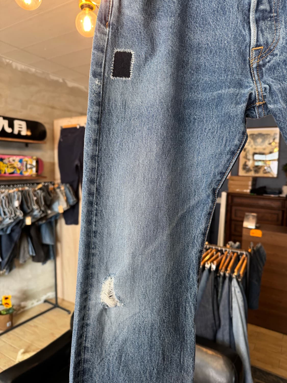  levi.s 501 34x32 핸드메이드 패치워크 상품이미지3