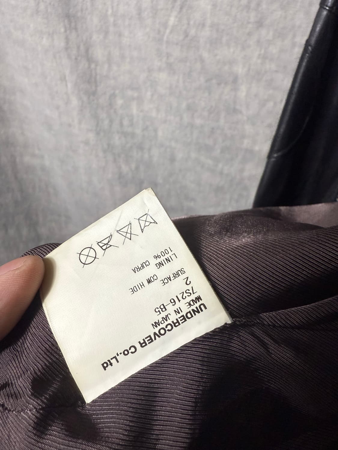 UNDERCOVER Cow Leather Riders Jacket  상품이미지10