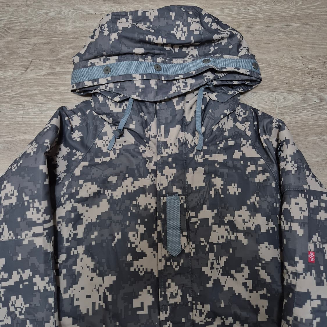 사우스플레이 남성 밀리터리 카모 기모 바람막이 점퍼 M(95) 상품이미지2