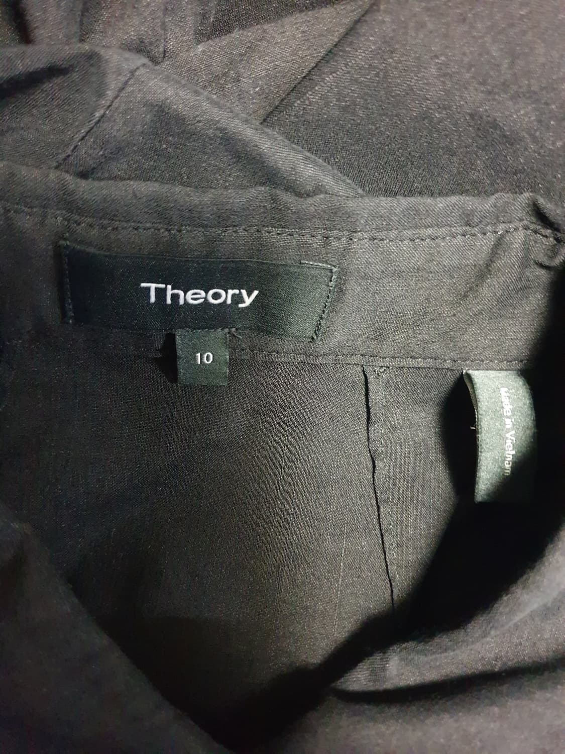 (SS시즌) 띠어리 비스코스혼방 린넨코튼 버튼업 스판 드레스 블랙(10) 상품이미지2