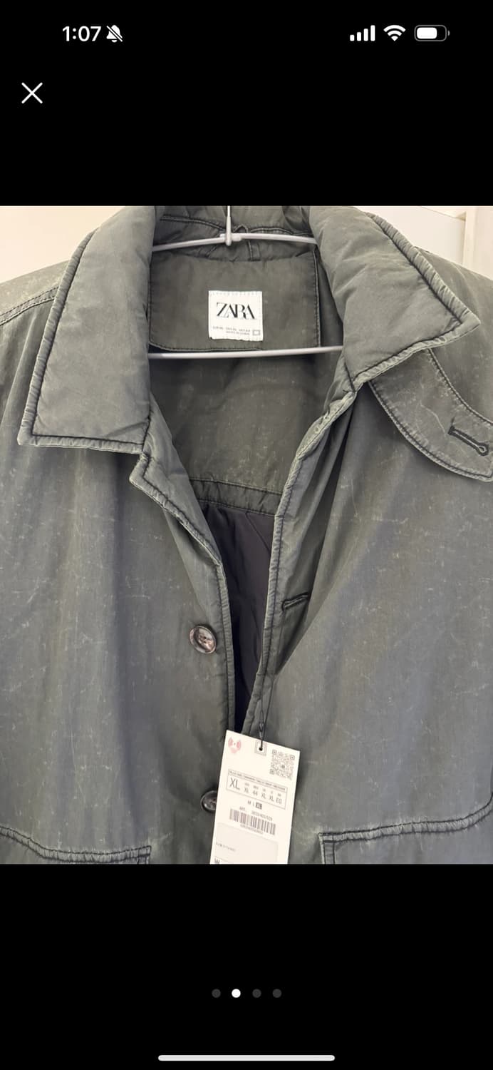 자라 xl 자켓 딥그린/카키  상품이미지2