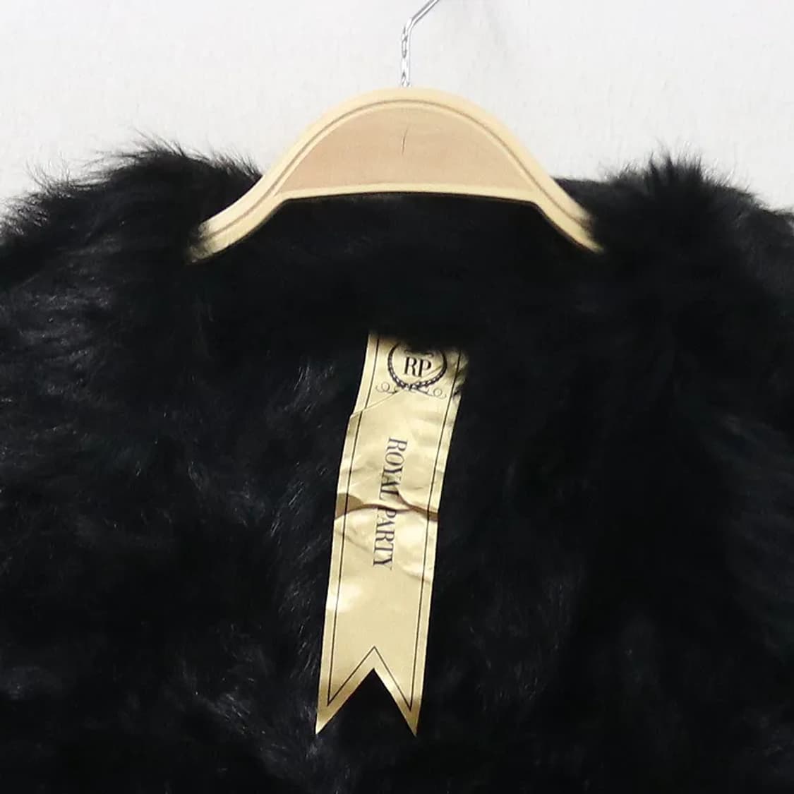 ROYAL PARTY 램 레더 패치워크 퍼자켓 62767 상품이미지3