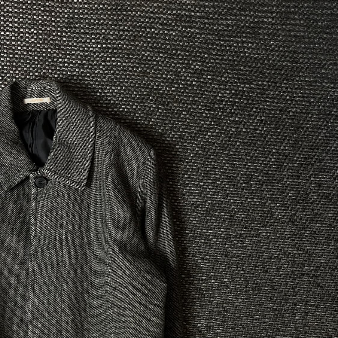 런던포그 그레이 히든버튼 울 자켓 100 상품이미지3