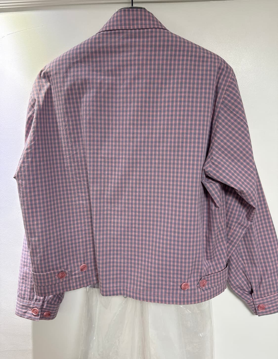 [S] 999휴머니티 이지 체크 자켓 핑크 상품이미지6