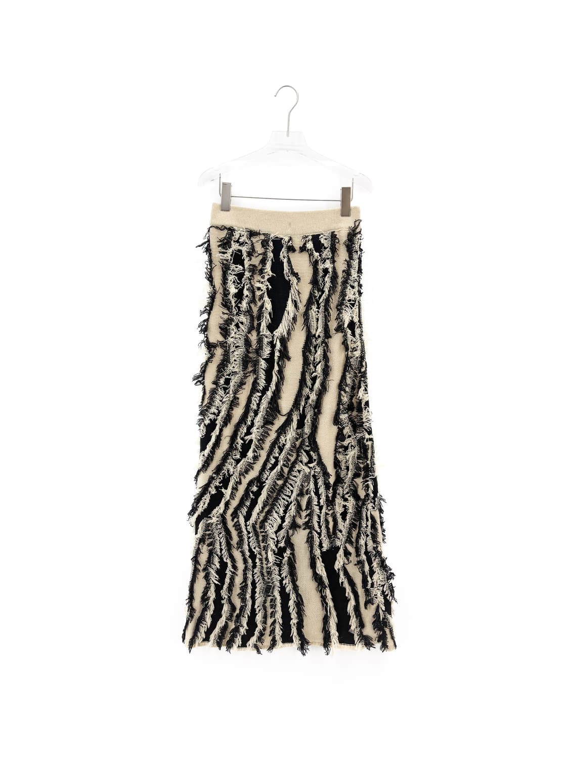 빈티지 프린지 니트 스커트 상품이미지1
