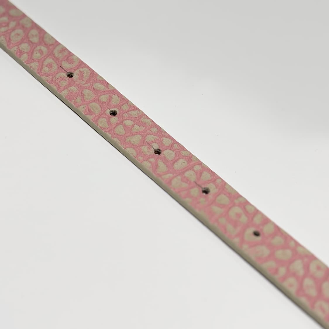 디젤 B-1DR 핑크 레오파드 카프 레더 슬림 벨트 상품이미지5