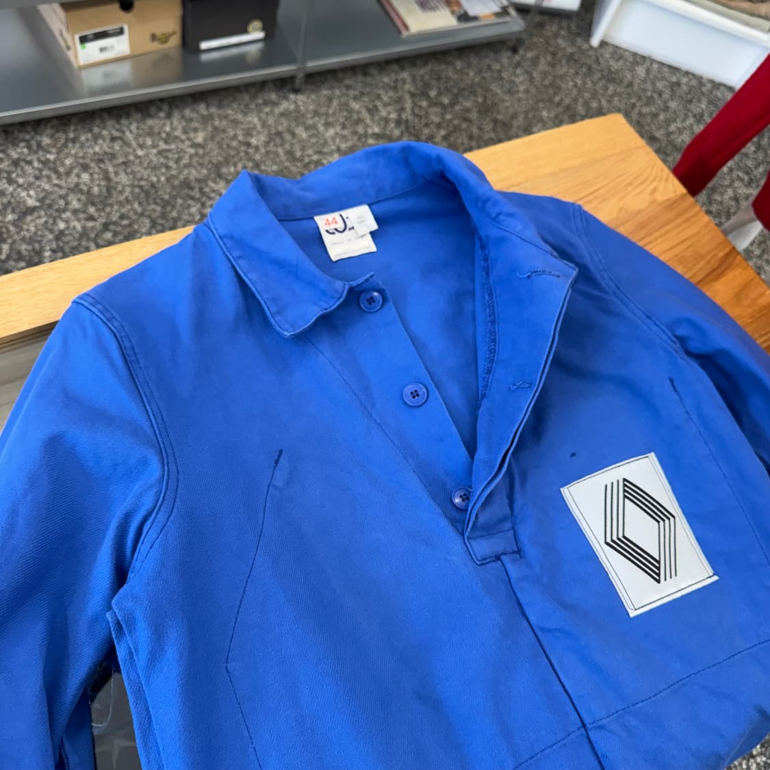 70s 빈티지 르노자동차 프렌치 워크 자켓 (S)   상품이미지3