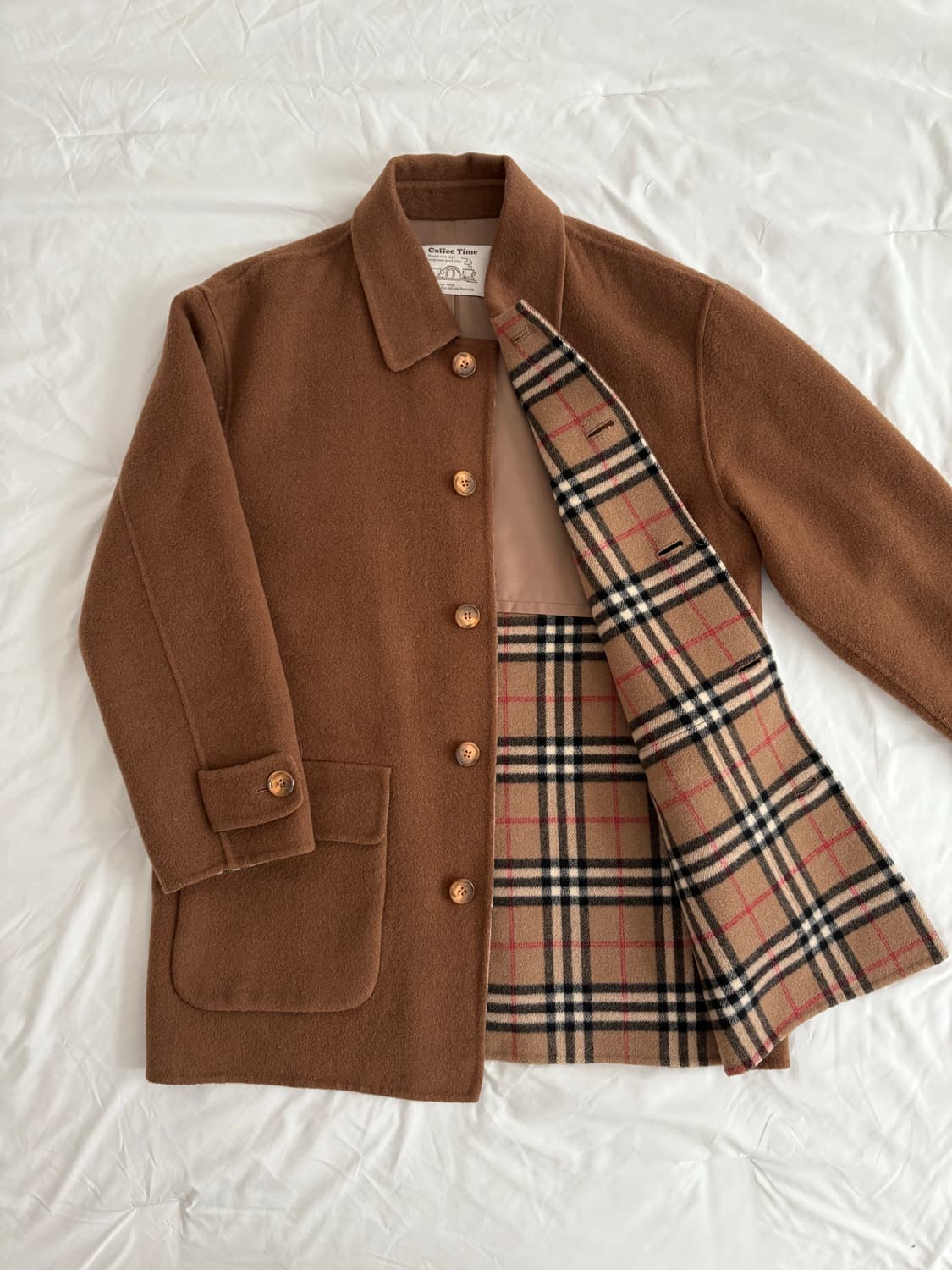 camel handmade half coat 카멜 핸드메이드 하프 코트 상품이미지2