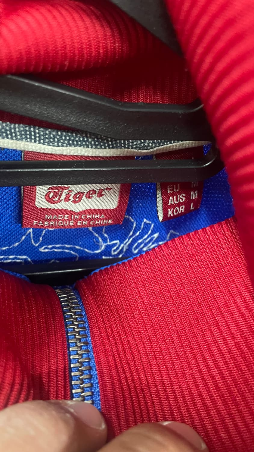 오니츠카타이거 블루 레드 트랙 자켓L 상품이미지2